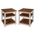 2-Shelf End Table Set of 2 D27011