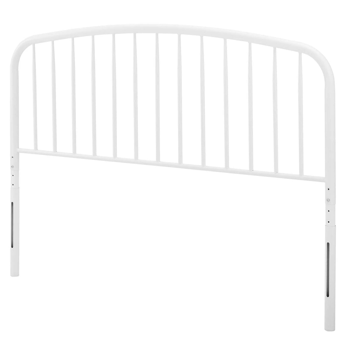 White Queen Size Metal Headboard D633