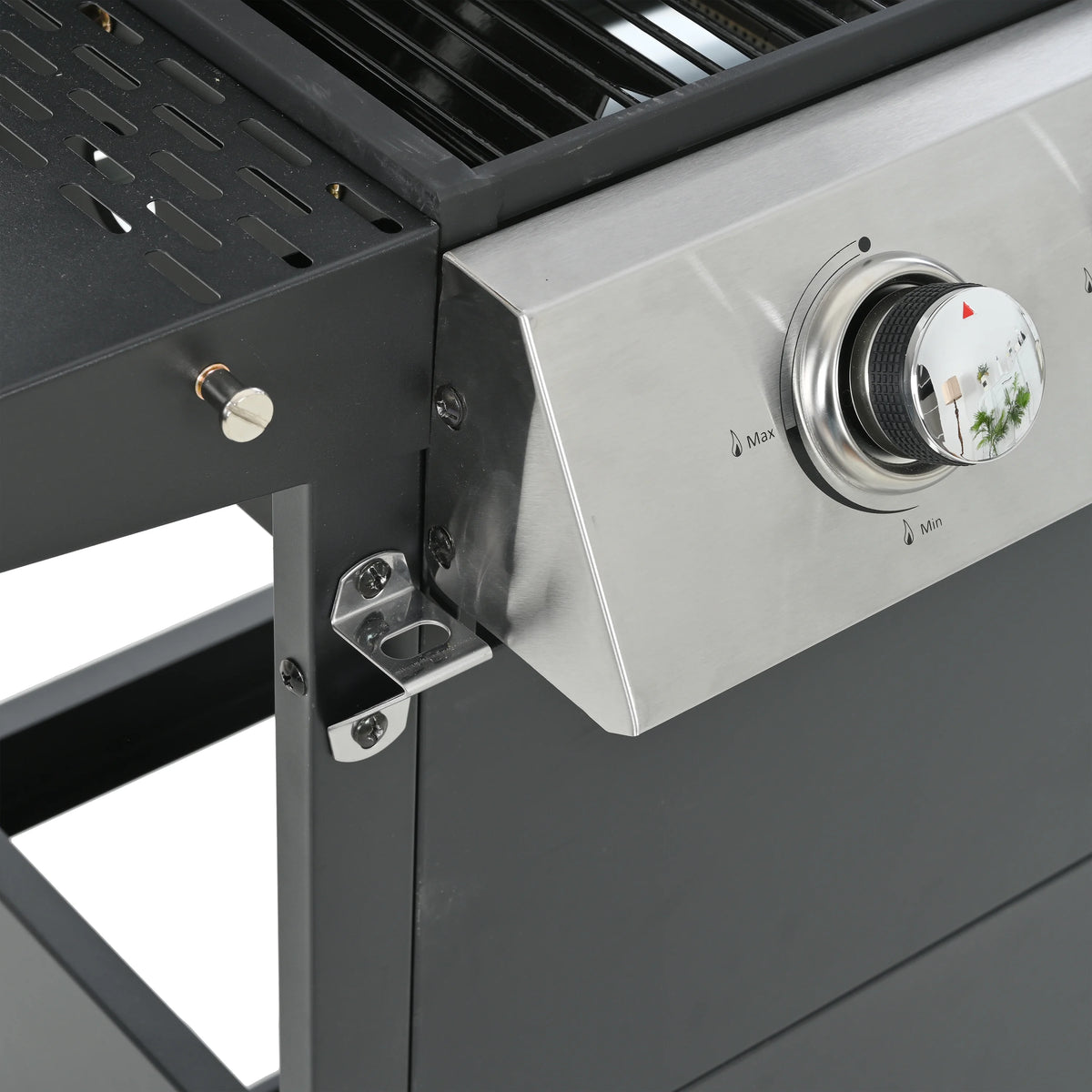 3 Burner Portable Propane Gas Grill Stainless Steel Black K883752