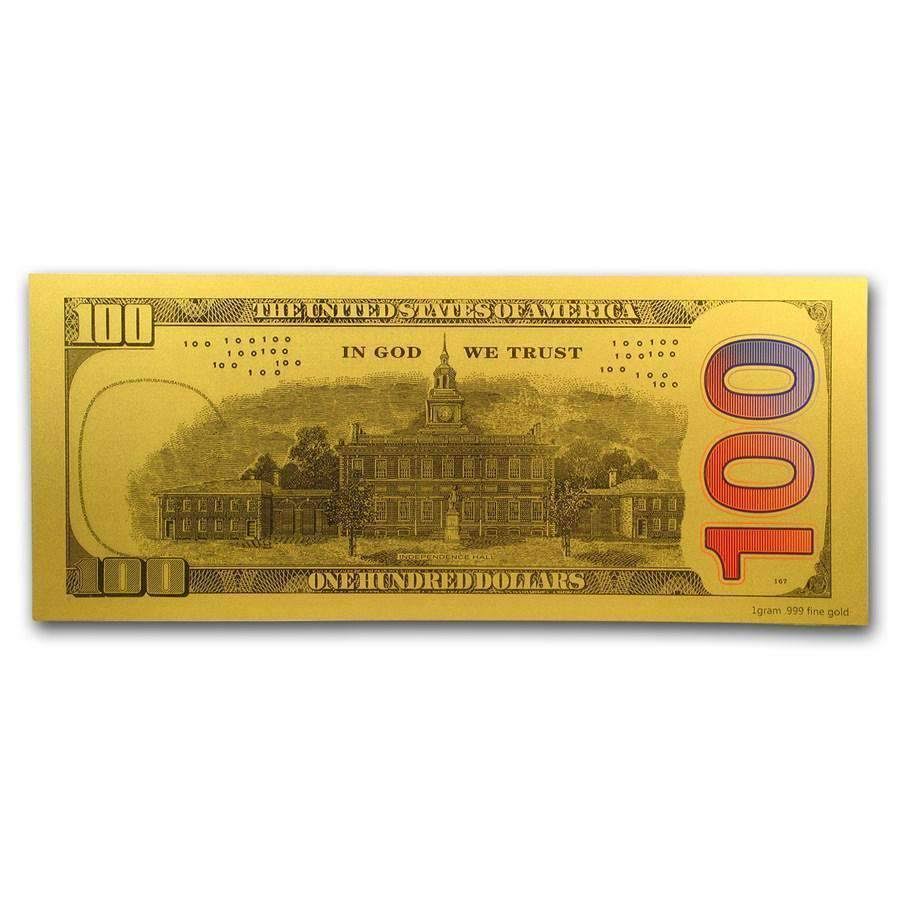 1 Gram Gold Note Replica M38980