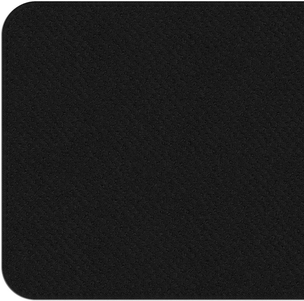 Set of 15 Black Carpet Stair Treads V131202