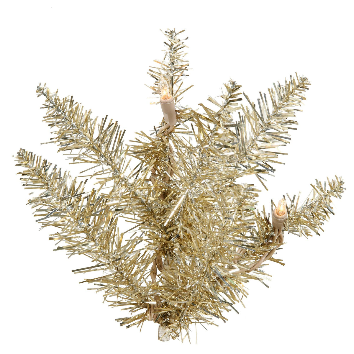Champagne Artificial Christmas Tree with 70 Clear Lights C520544