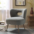 Gray Polyester Side Chair F736