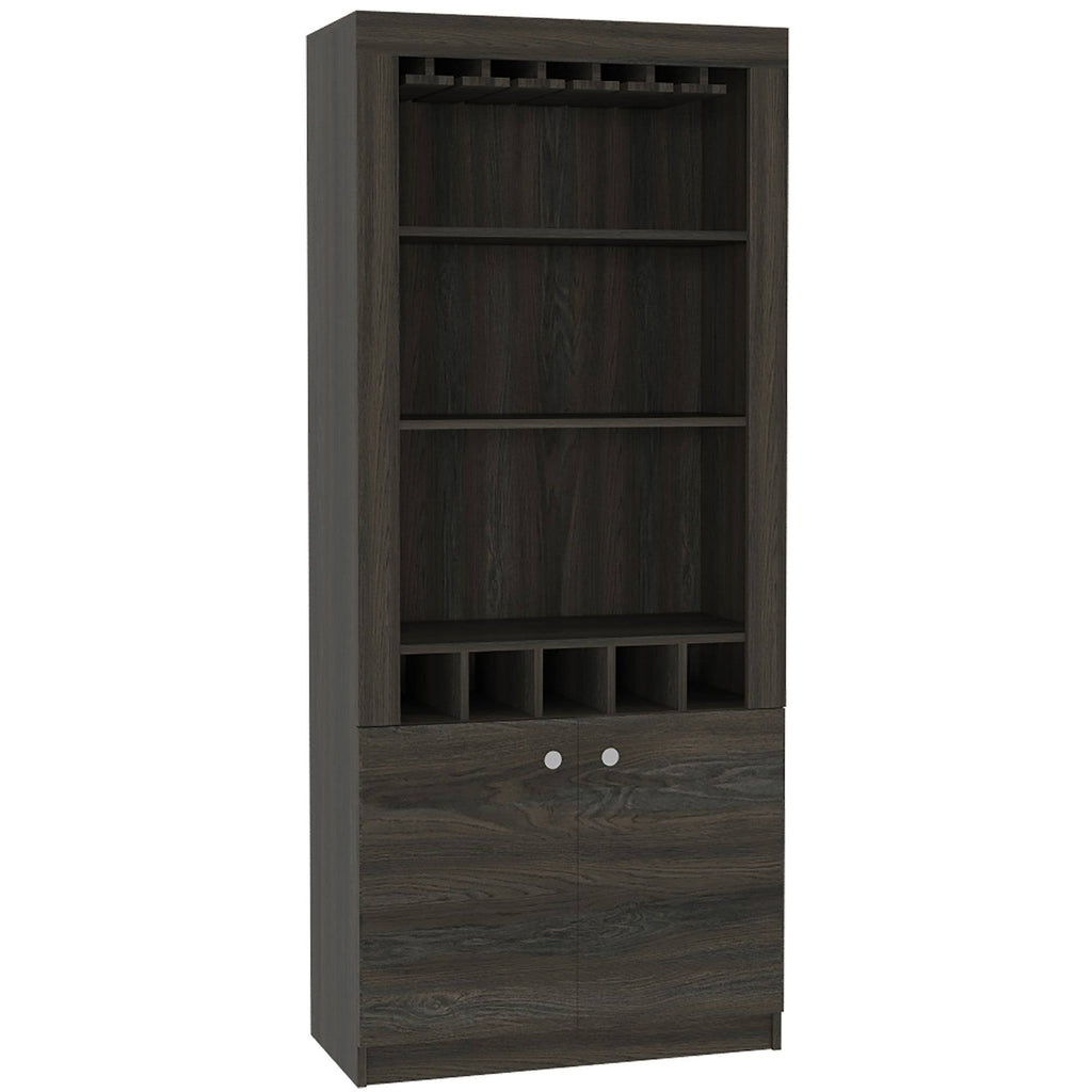 Black Wengue Bar Cabinet D81046