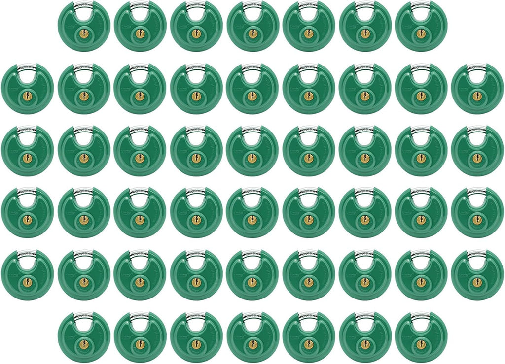 Green Disc Padlock 2-3/4" (70mm) (50) U485