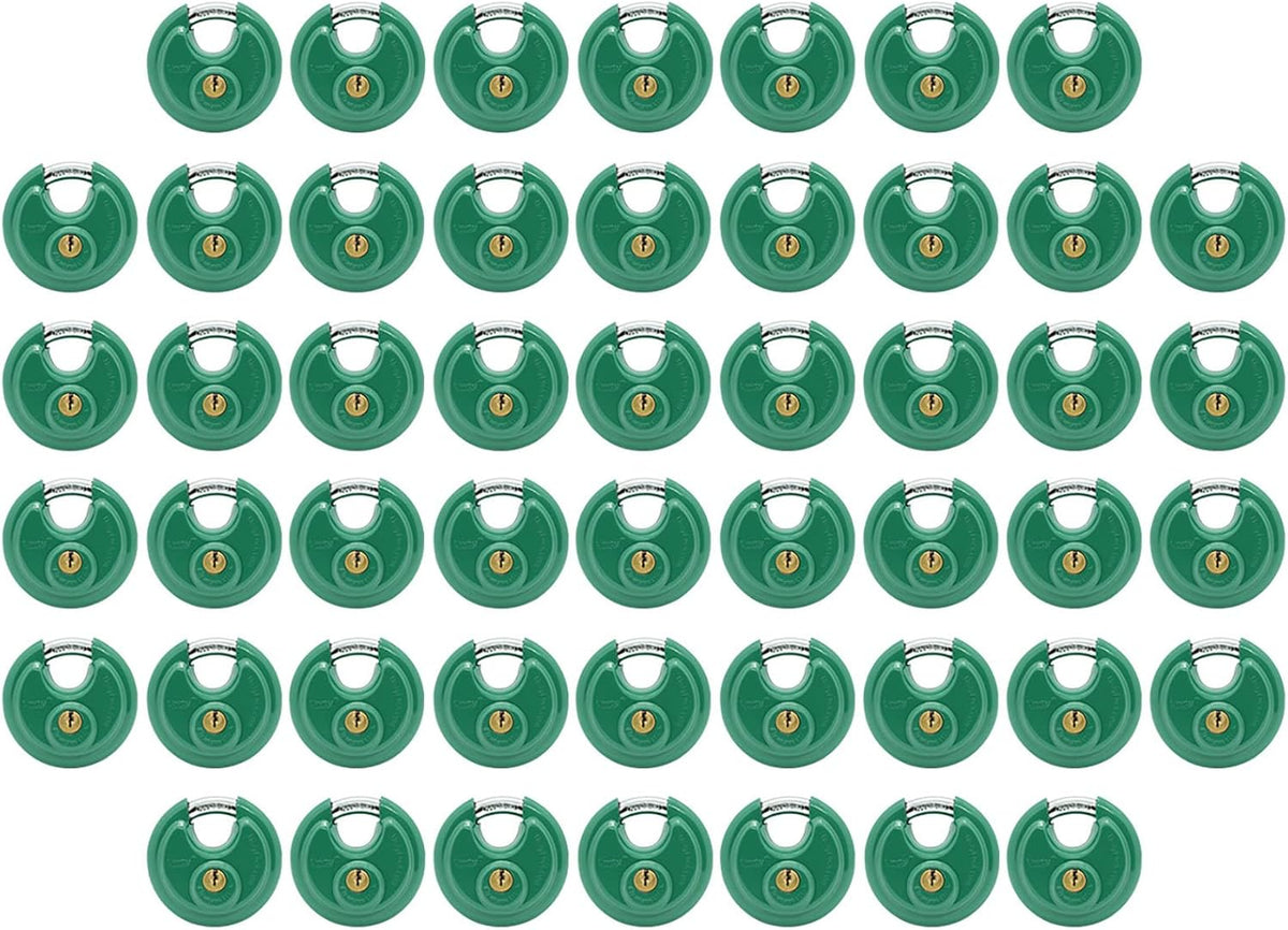 Green Disc Padlock 2-3/4" (70mm) (50) U485