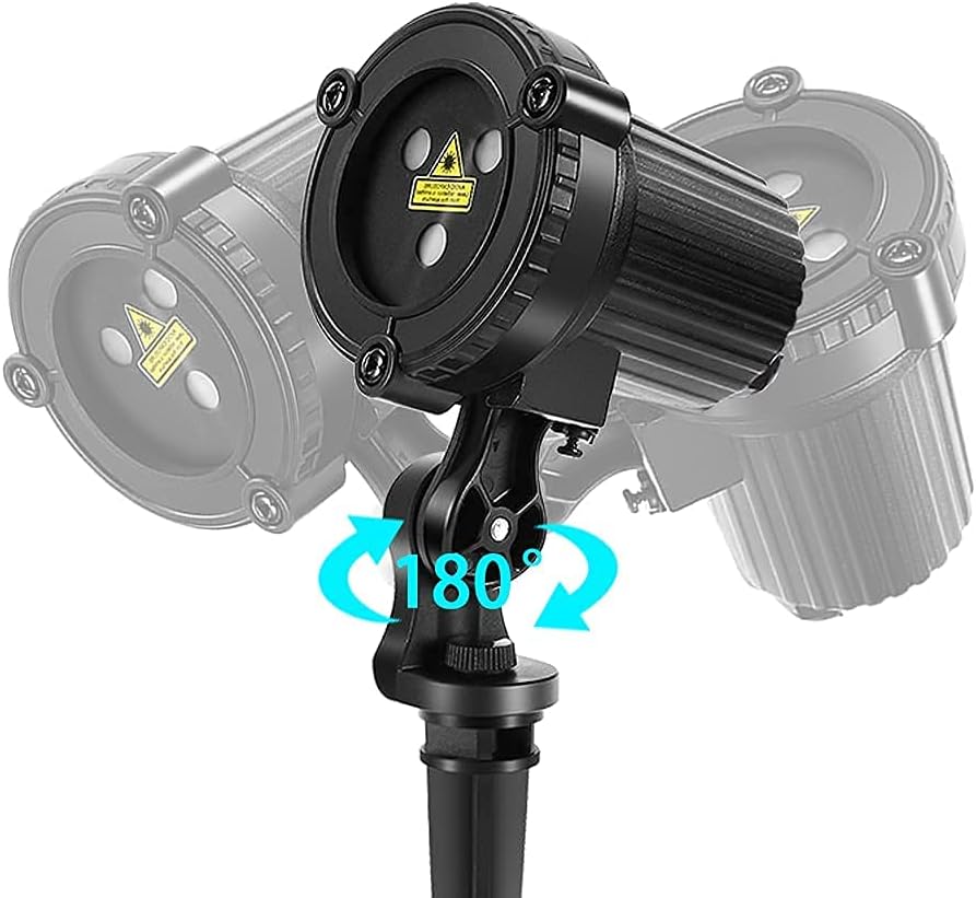Christmas Projection Lights Outdoor Projector RGB 32 Motion Patterns Waterproof IP65 with Remote & Timer Z994