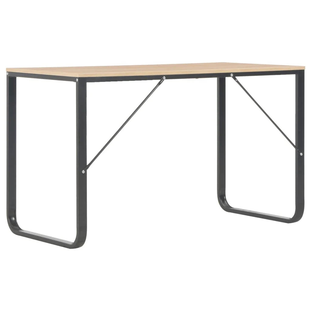 Black and Oak Computer Desk I446