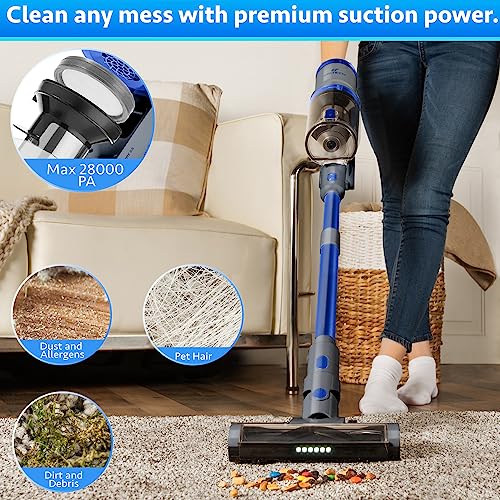 Cordless Stick Vacuum Cleaner with LED Display Screen B4205