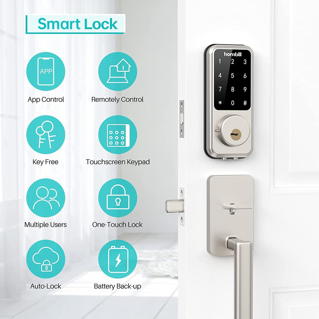 Smart Lock with Touch Screen Keypads and App Control A514580