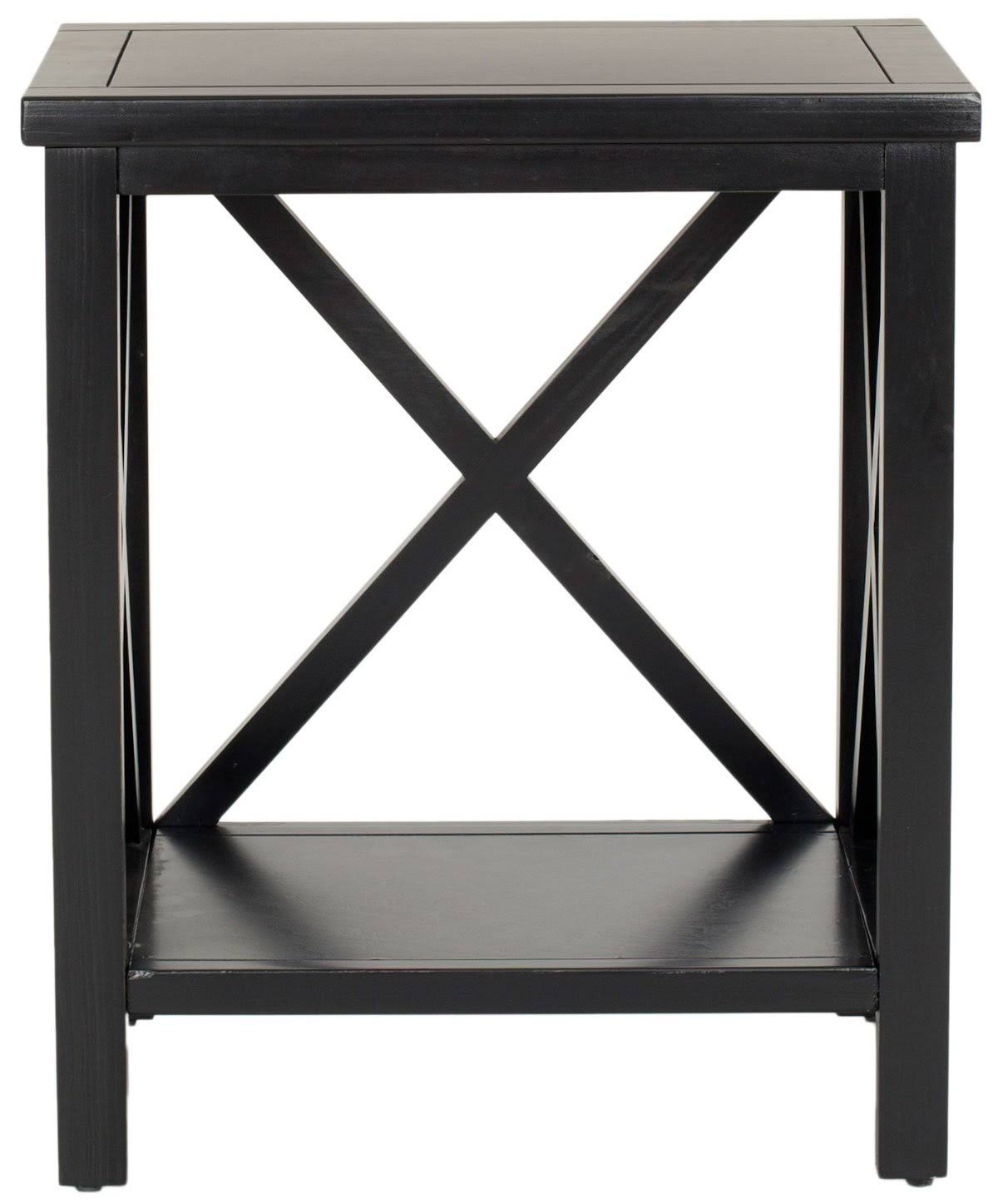 White Cross Back End Table R49341