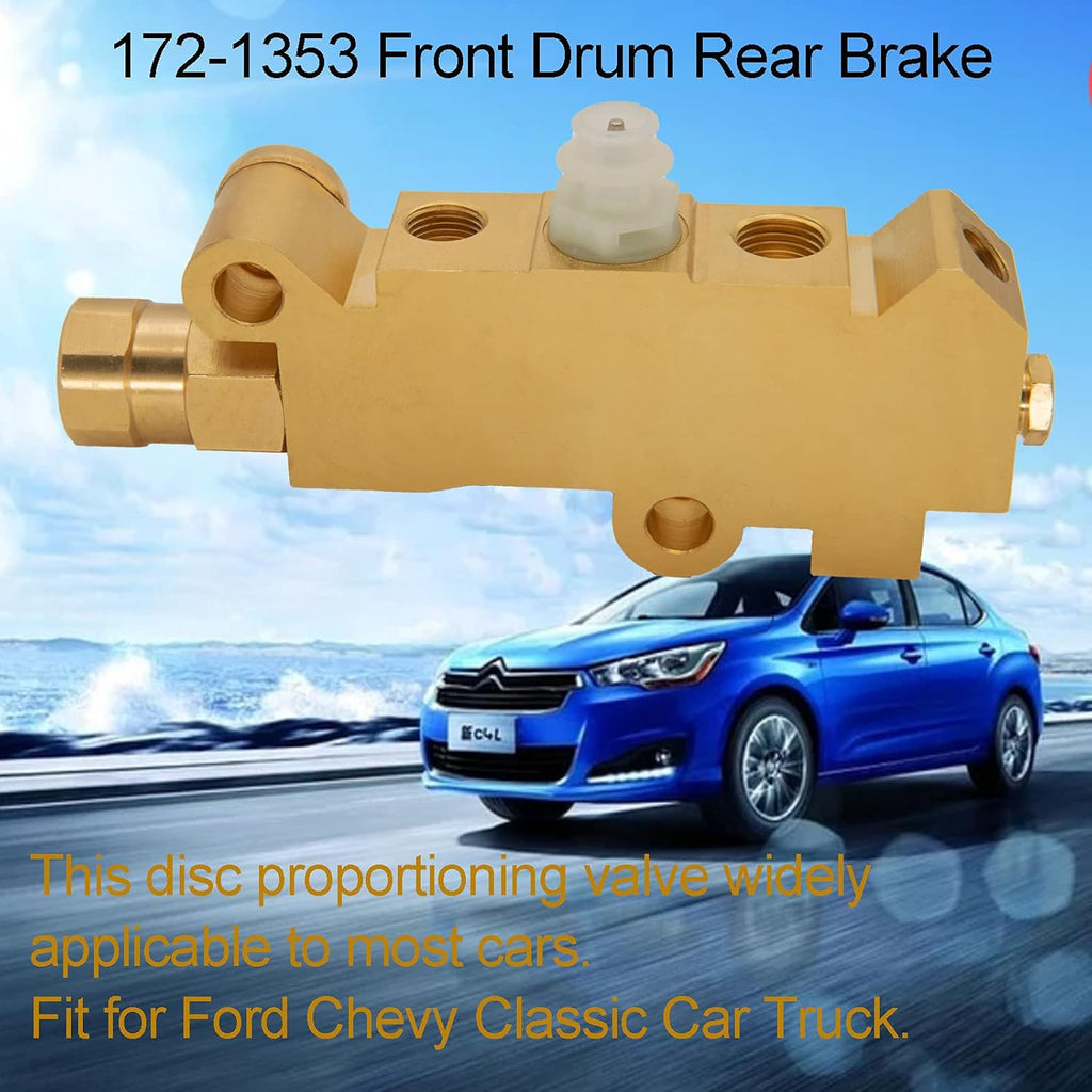 Brass Disc Front Drum Rear Brake Proportioning Valve Pack of 2 J391454