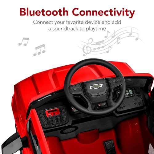 12V Licensed Chevrolet Silverado Ride On Truck Electric Car Toy with Parent Remote Control Pink D8623