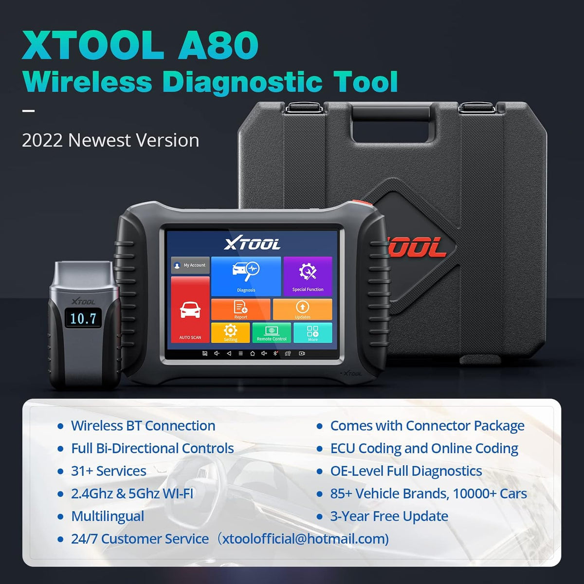 Wireless Diagnostic Tool with Non-OBDII Adapter Kit P532931