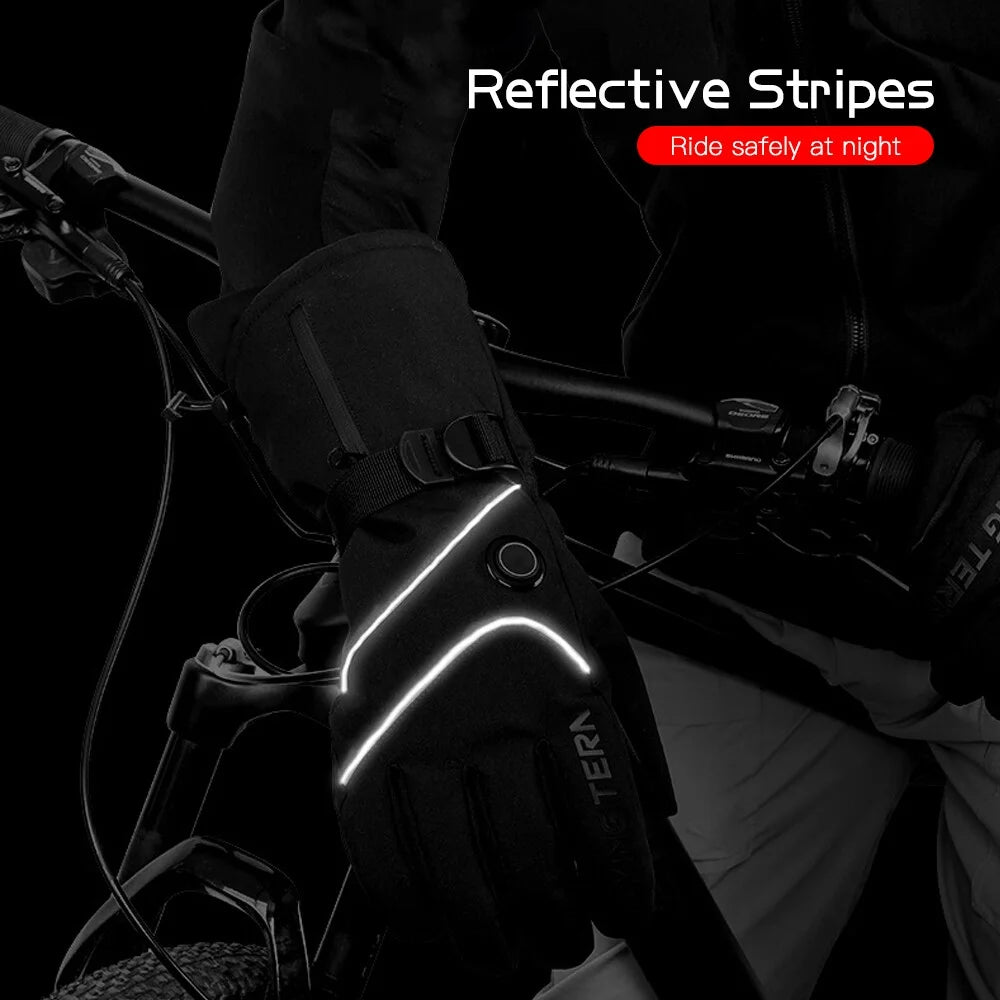 Waterproof Heated Ski Gloves with Battery K22403