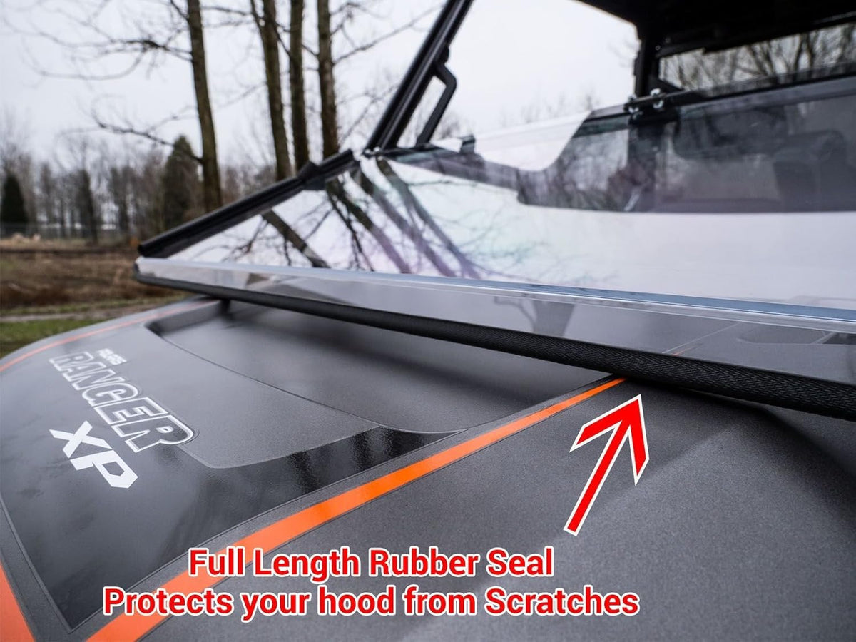 Scratch Resistant Flip/Fold Down 2-in-1 Windshield K971