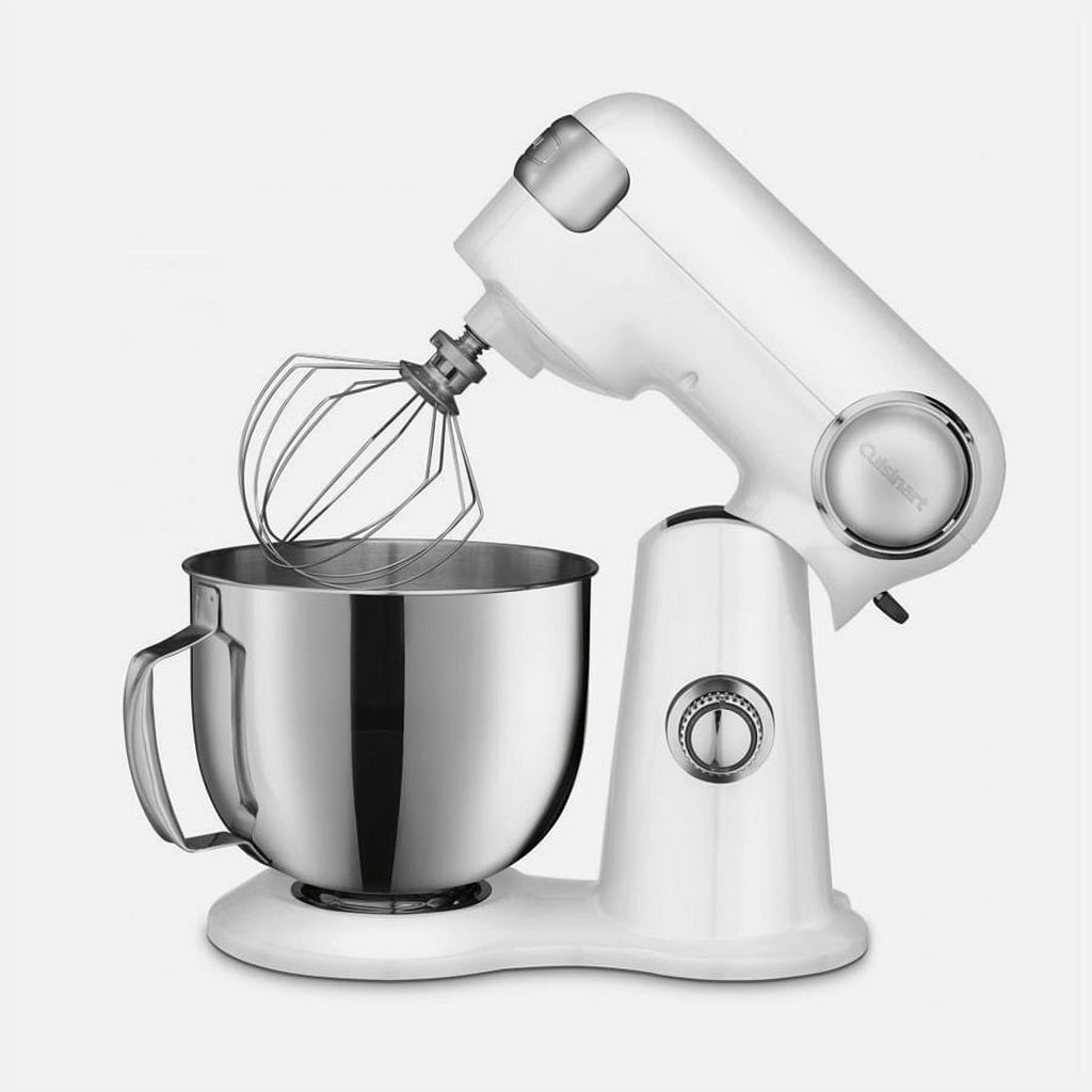 White Stand Mixer with Stainless Steel Measuring Cups and Spoons Q4252