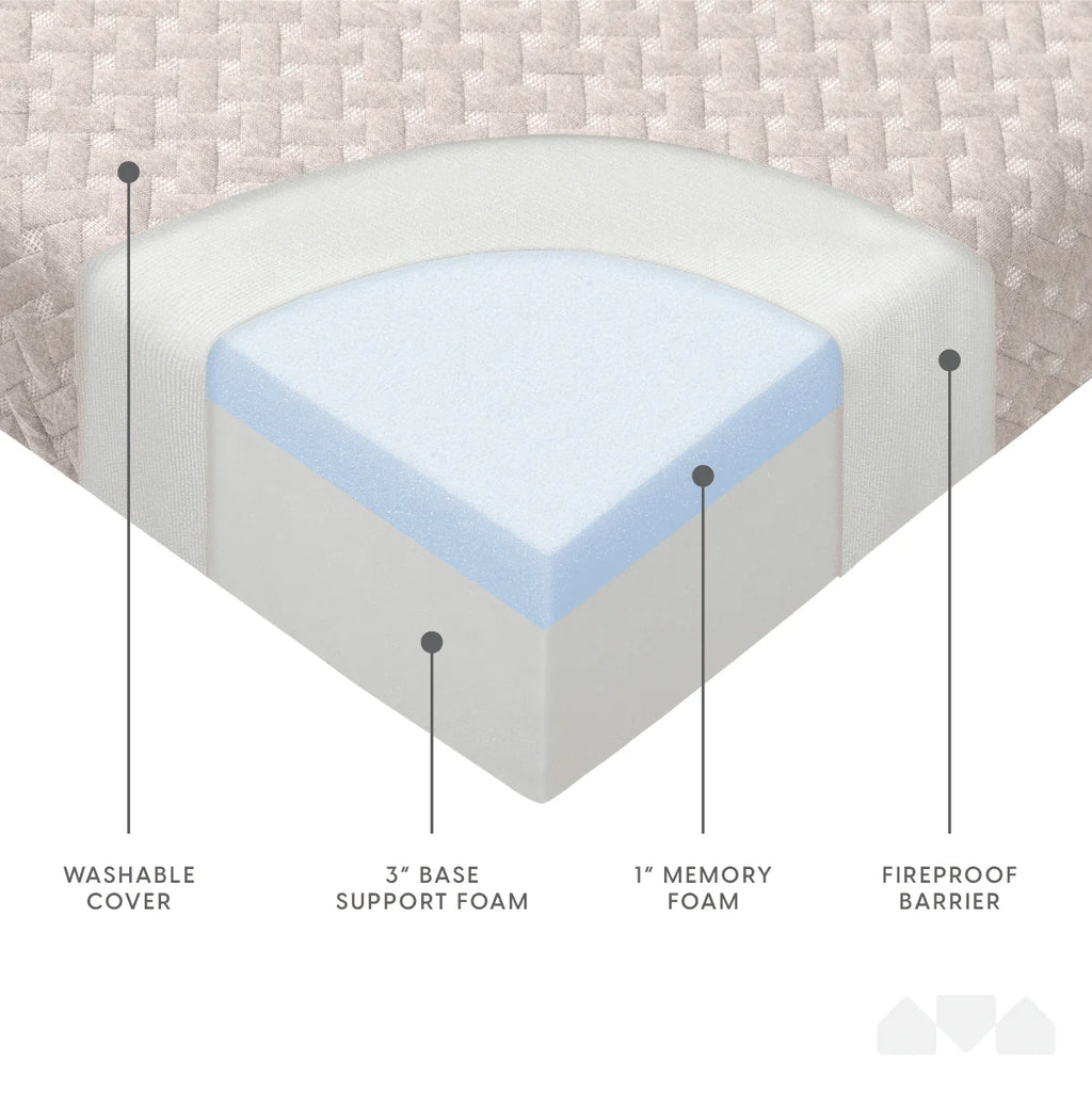 Folding Memory Foam Mattress O249412