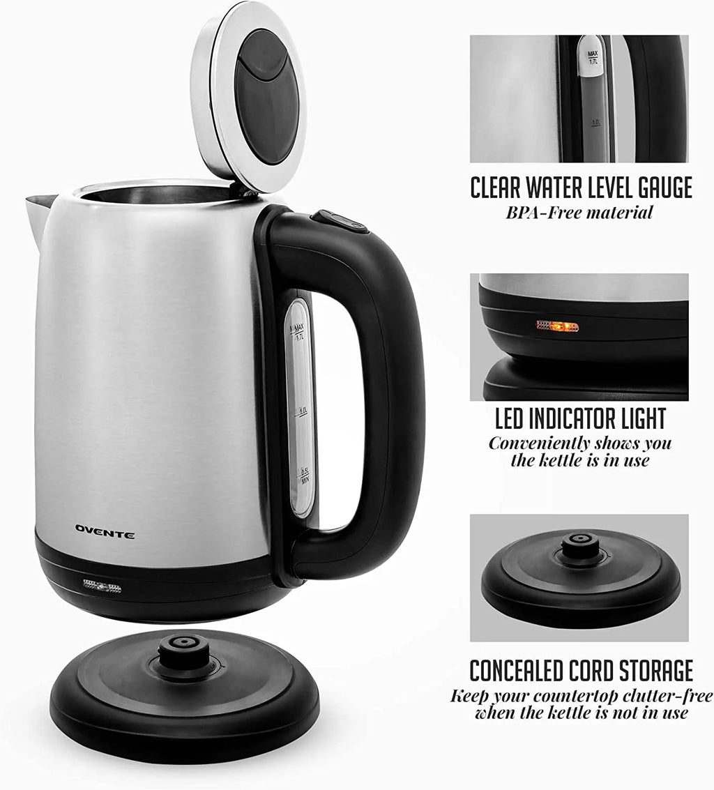 Electric Stainless Steel Kettle 1.7 Liter H143
