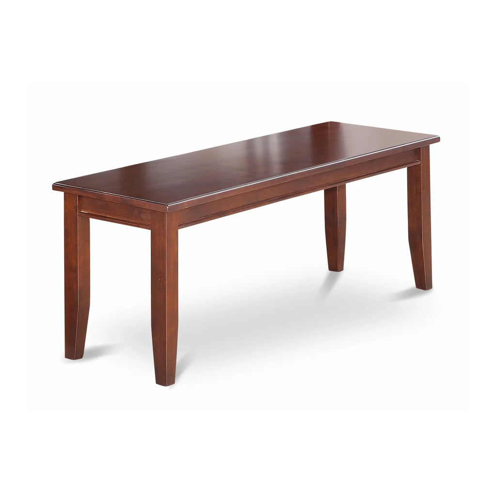 6 Pc Dining Set with Table Chairs and Bench Mahogany Finish Q93254