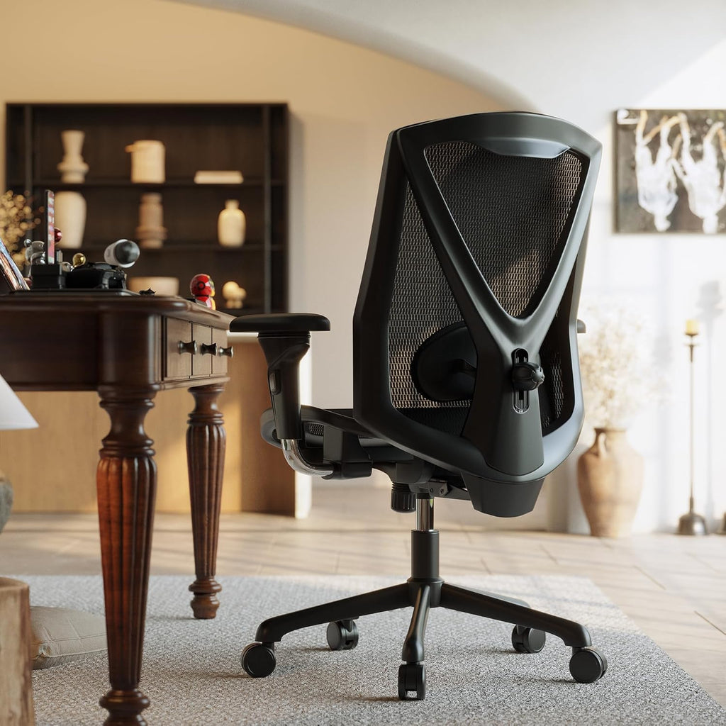 Executive Office Chair with Adjustable Lumbar Support and Swivel Mesh H393282