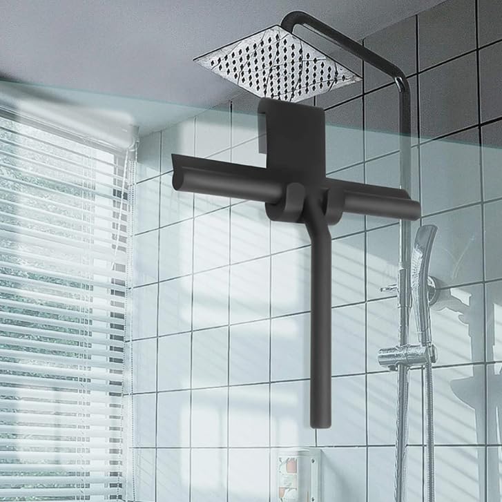 Glass Wiper Scraper Shower Squeegee with Silicone Holder A4436