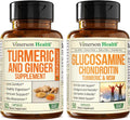 Turmeric Ginger Glucosamine Chondroitin MSM Supplement D754739