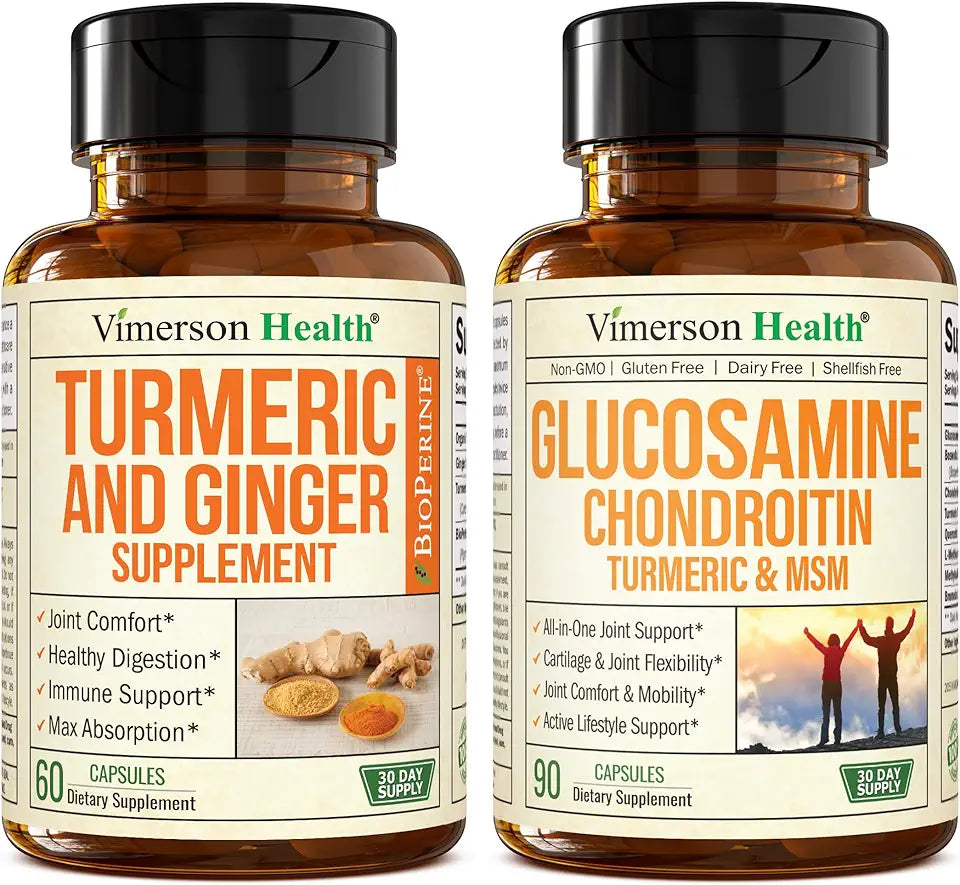Turmeric Ginger Glucosamine Chondroitin MSM Supplement D754739