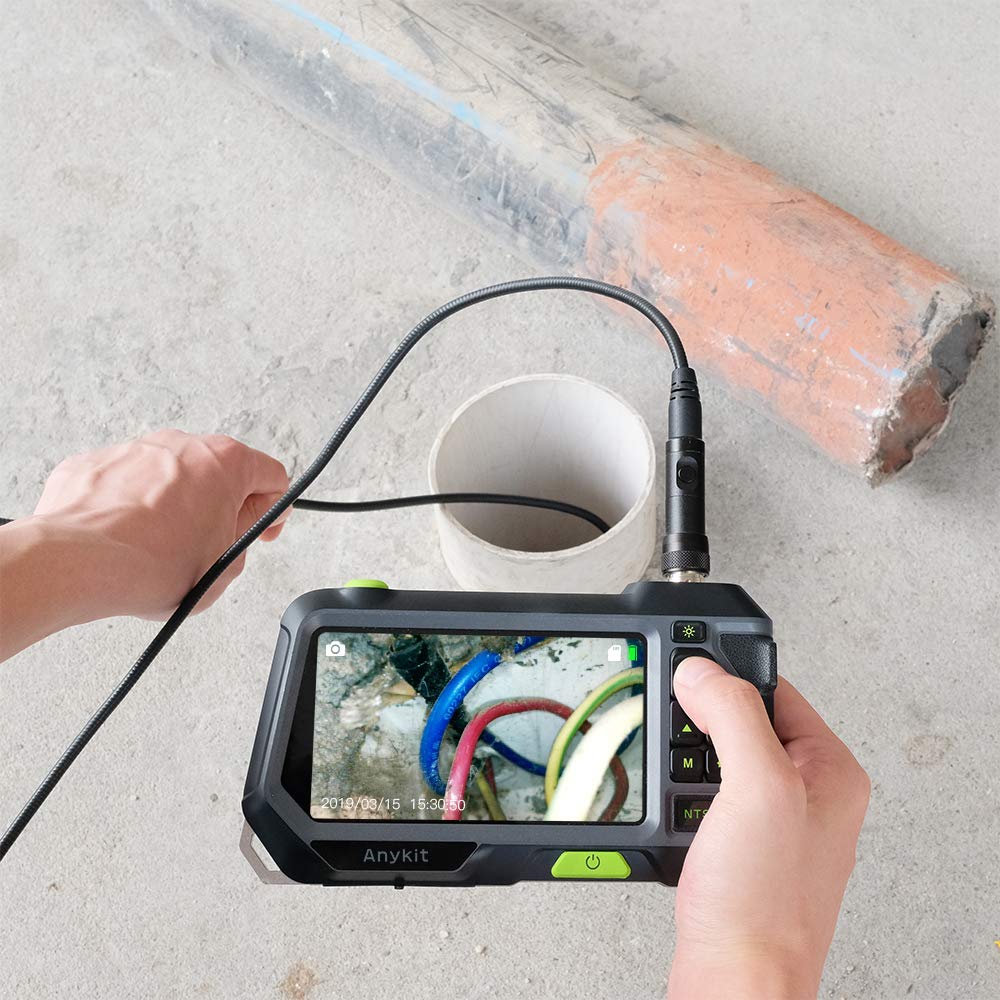 5.5mm 1080P HD Dual Lens Borescope Inspection Camera with Lights T2715