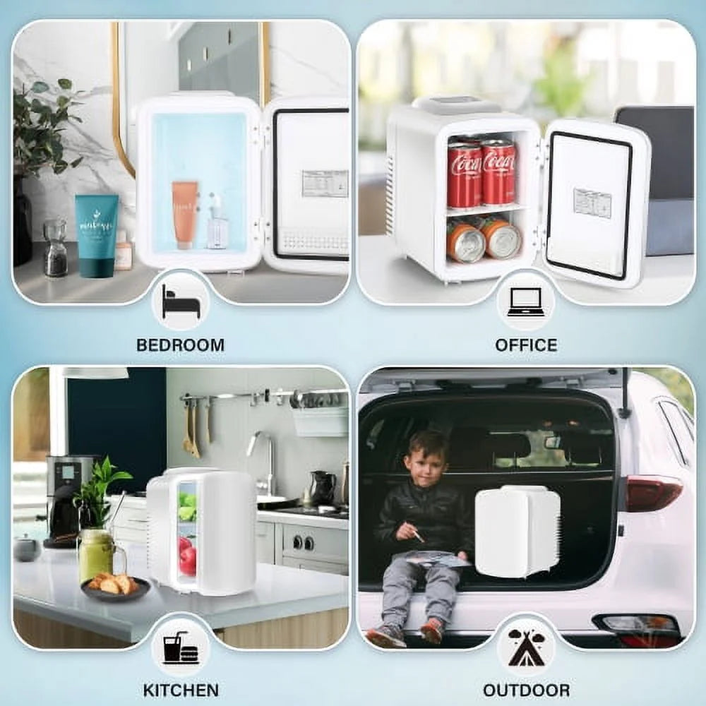 White 4L Portable Mini Fridge R803