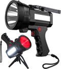 Rechargeable 100000 Lumens LED Spotlight with Red Lens L38685