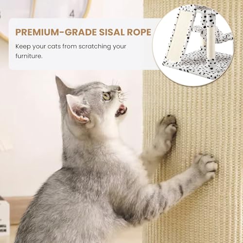 Grey Cat Tree with Sisal Scratching Posts Z661950