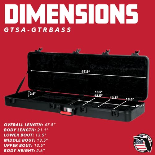 Molded Flight Case for Electric Guitars with TSA Locking Latch Z306361