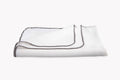 White Charcoal Oblong Table Cloth W1985