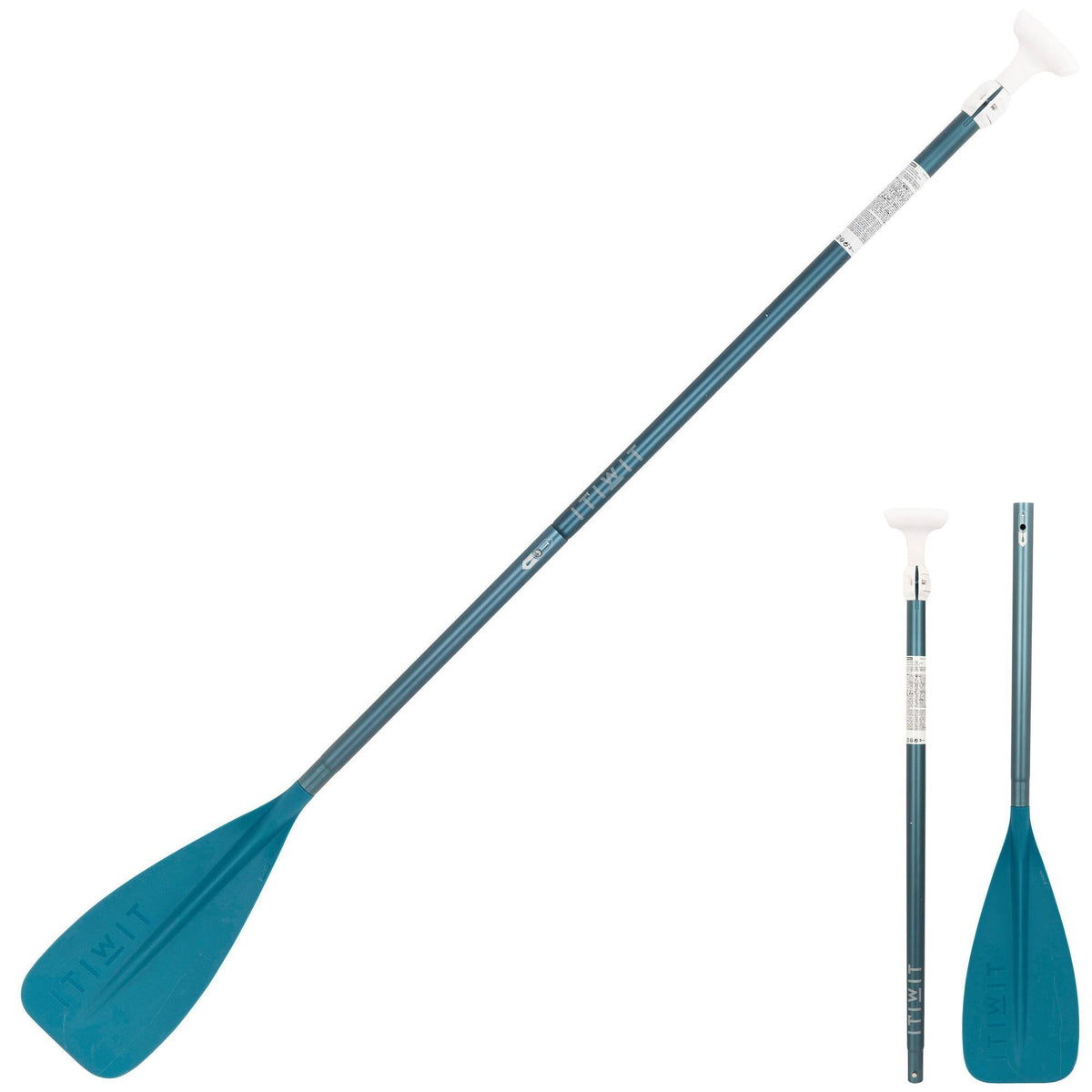 3-Part Collapsible Adjustable Stand-Up Paddle, Caribbean Blue J914824