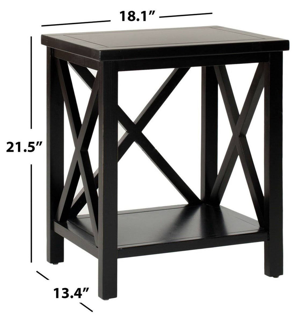 White Cross Back End Table R49341