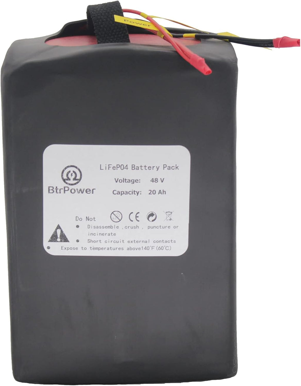 48V 10AH-50AH Lithium ion LiFePO4 Battery Pack with 5A Charger and 50A BMS U4868
