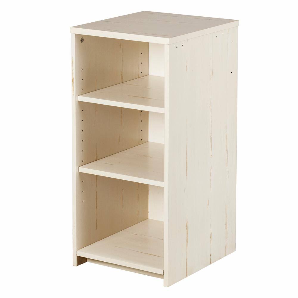 Antique White 3 Shelf Bookcase Y1903