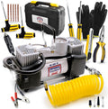 12V DC Portable Air Compressor Tire Inflator with 150 PSI Gauge & Carry Case X242184