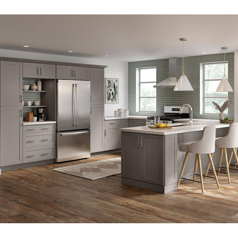 Gray Sink Base Cabinet Z20760