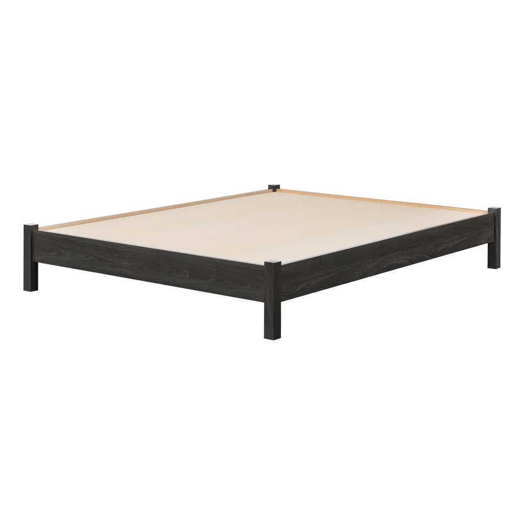 Gray Oak Queen Size Platform Bed U97352