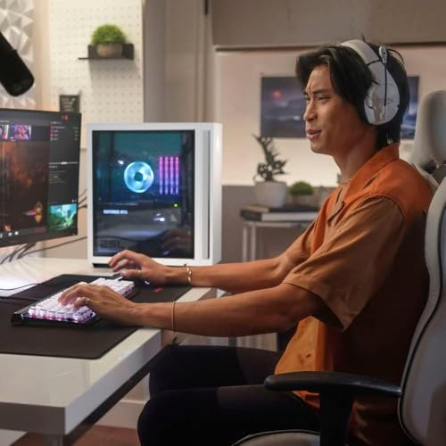 White Gaming Desktop PC with AMD Ryzen 5 5600G, GeForce GTX 1660 Super, 16GB RAM, 1TB SSD Q142