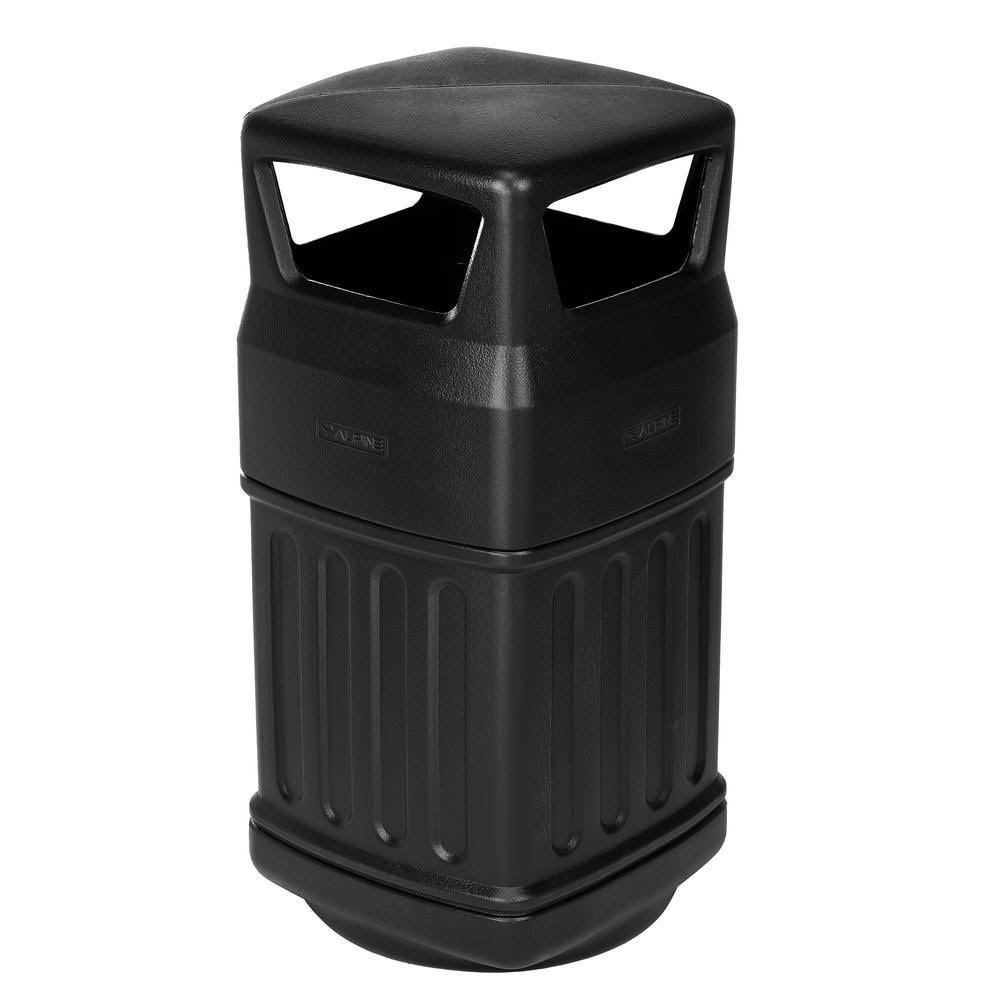 Black 16-Gallon Outdoor/Indoor Trash Can Y821309