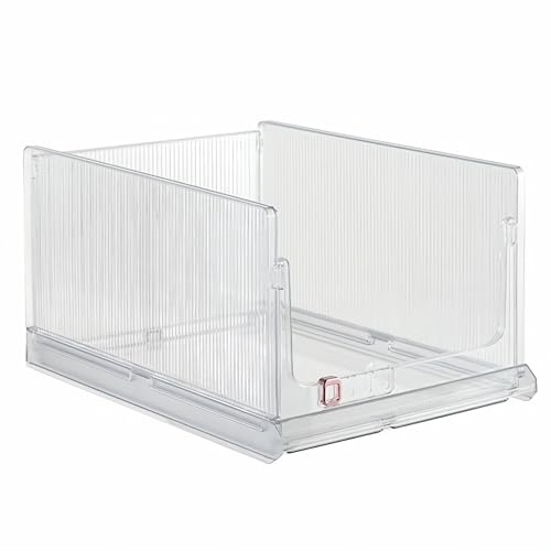 Clear Stackable Plastic Storage Bins B5450
