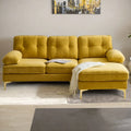 83" Velvet L-Shaped Sectional Sofa X2404