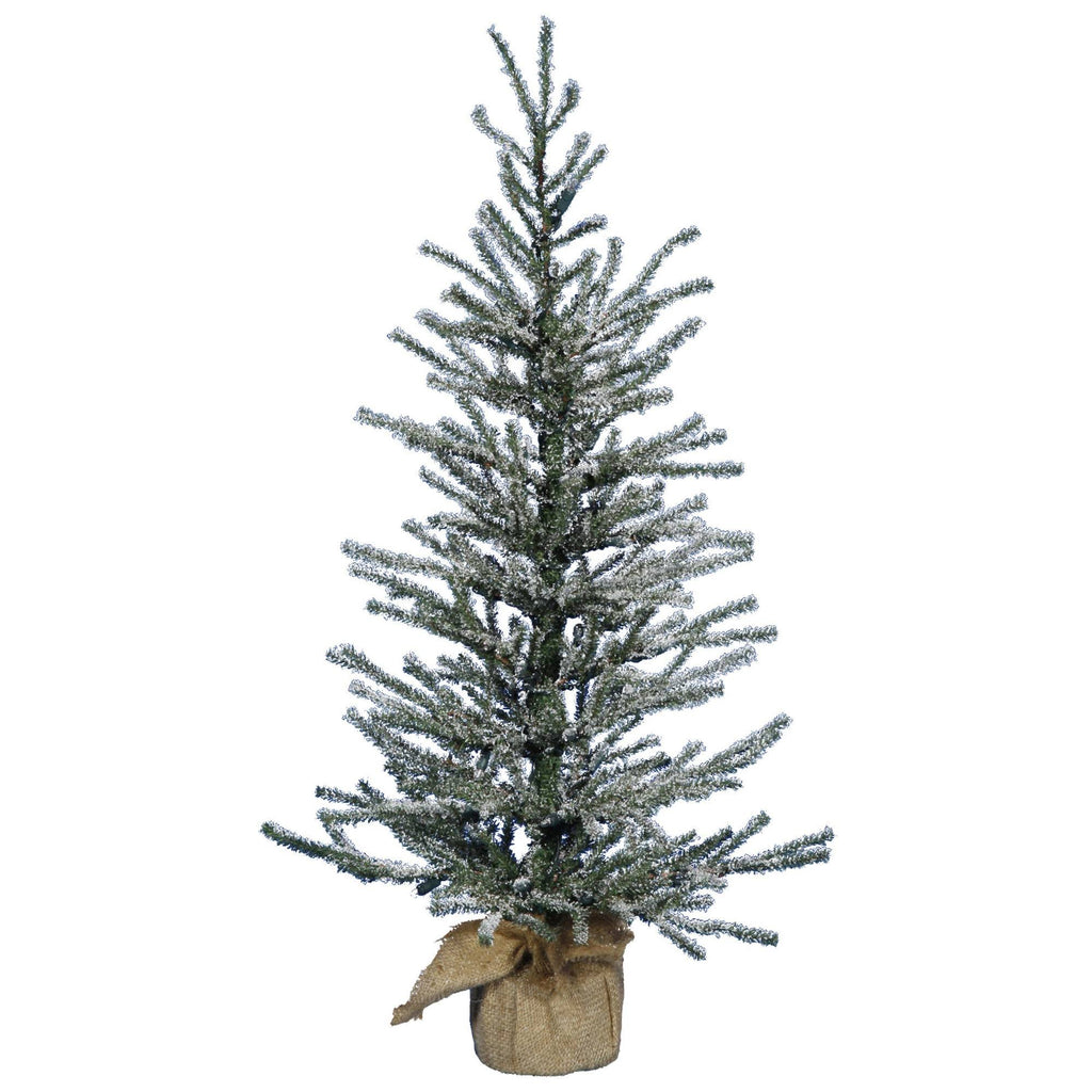 48x22 Frosted Artificial Christmas Tree with 70 Clear Lights W116