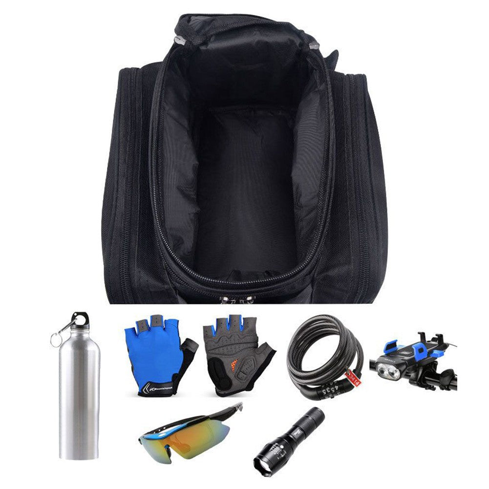 Bicycle Rear Rack Trunk Storage Bag with Reflective Strap J147