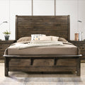 Grey-Brown Sleigh Bed Queen S275979