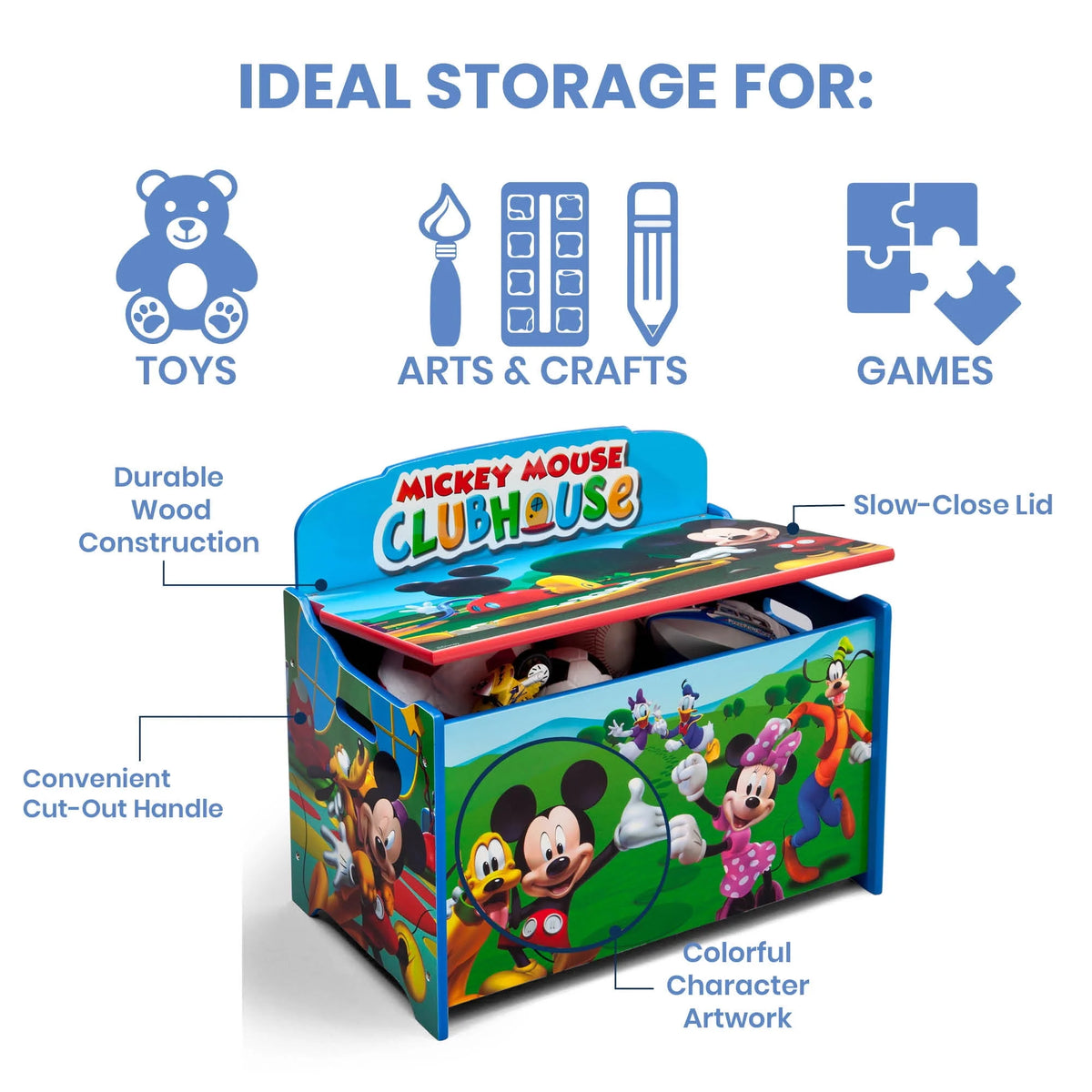 Wood Toy Box W4550