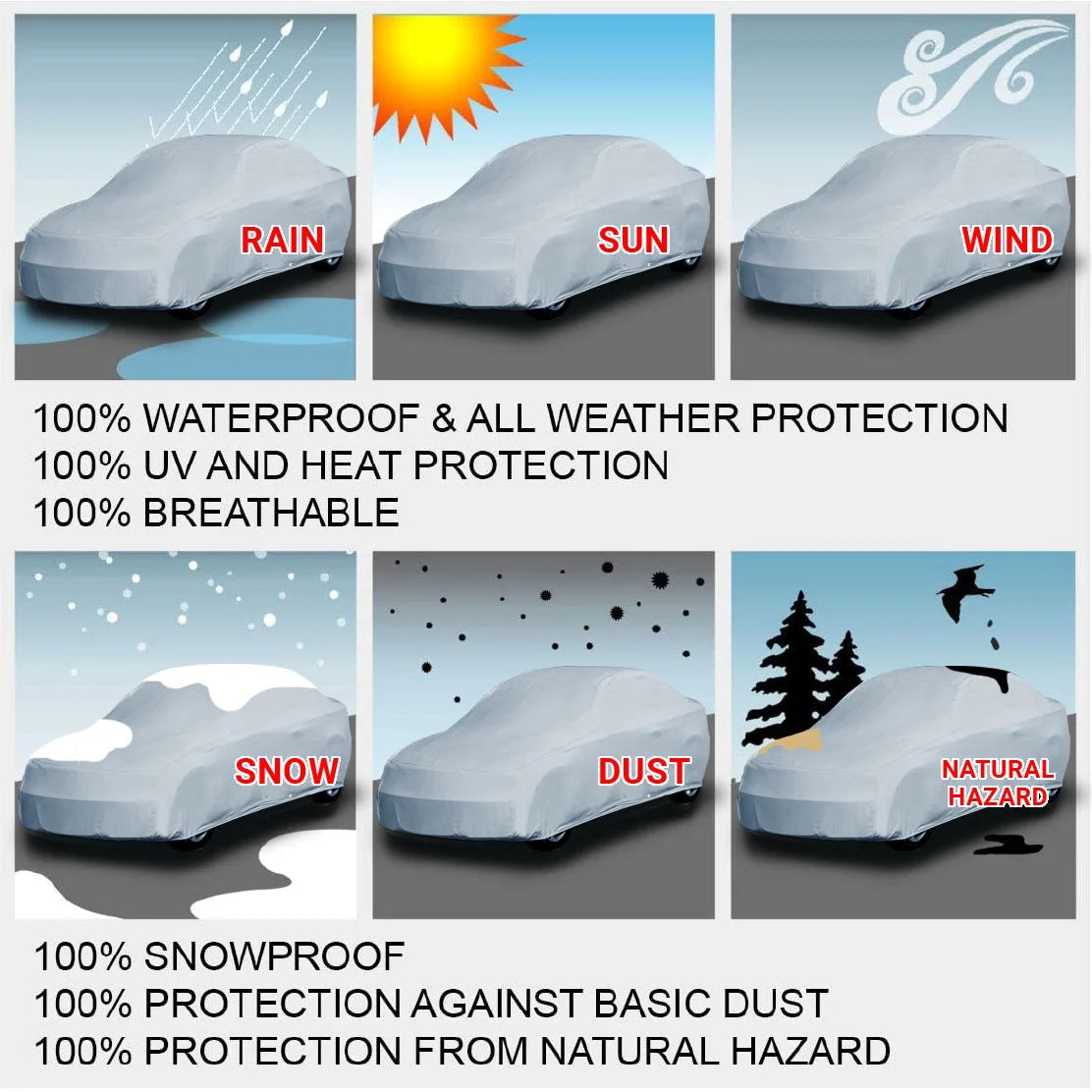 Waterproof Custom Car Cover for Subaru Legacy Sedan F9954